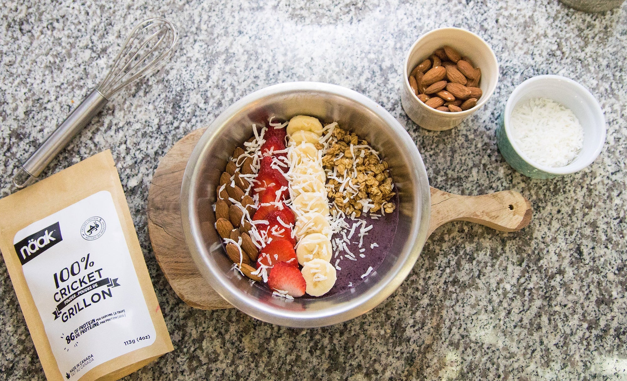 Recipe - Cricket powder acai bowl